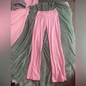 Pink Flare Leggings (NWOT)